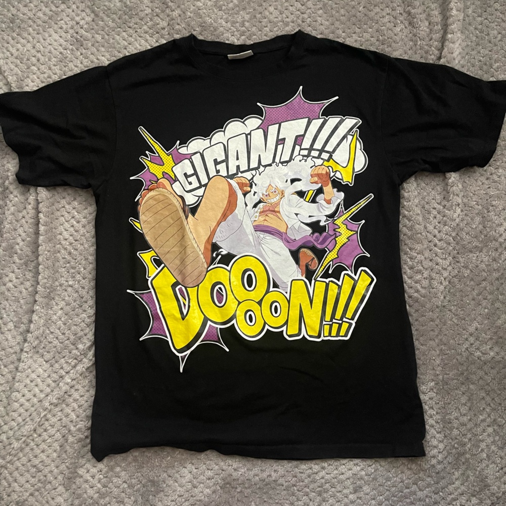 Onepiece Black and Purple Graphic Tee